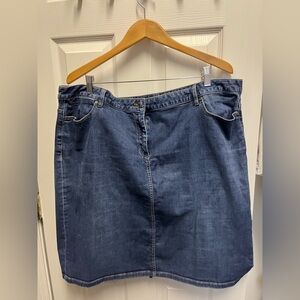 Talbots Blue Jean Mini Skirt